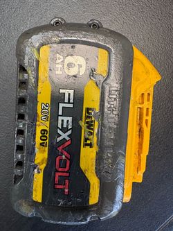 DEWALT 6AH FLEX VOLT BATTERY.USED.20VOLT.