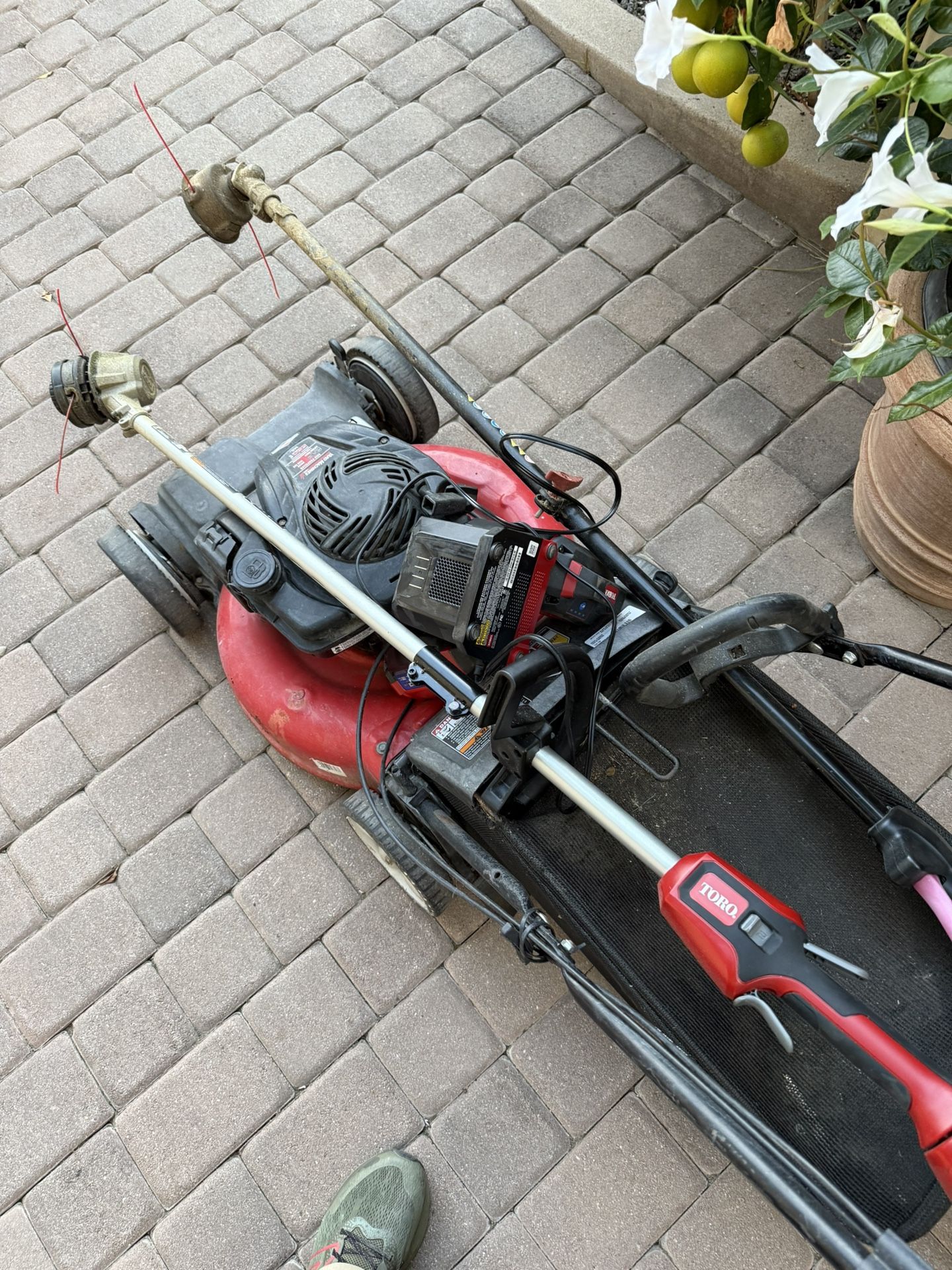 Toro Mower And Weed Wacker
