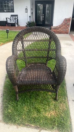 Garden wicker chair