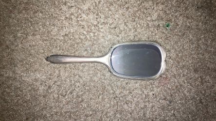 Vintage Sterling hand mirror