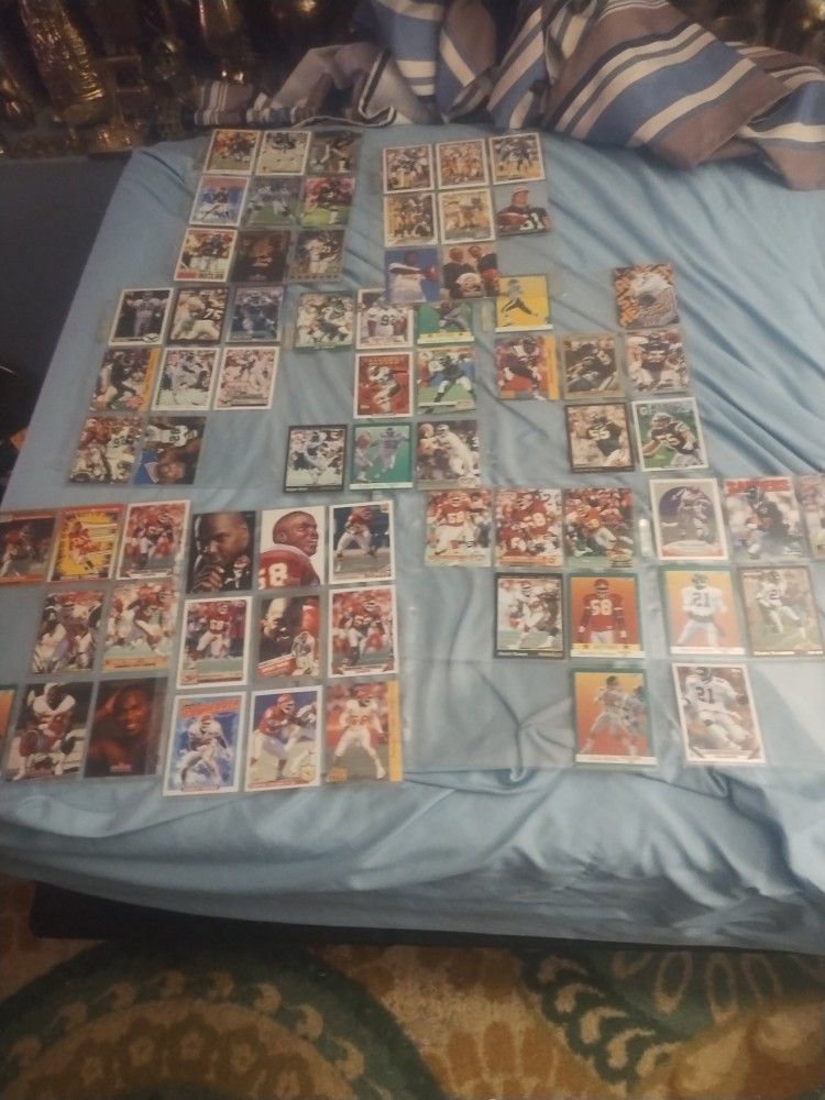 Football Cards Defense Dion Sanders Reggie White Derek Thomas
