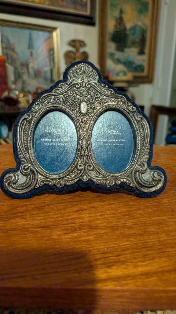 Vintage Silver Plated Photo Frame