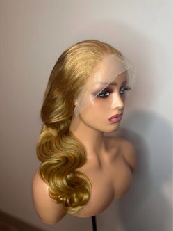 13x4 honey blonde body wave wig 24in