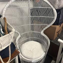 Rattan Peacock Throne Chair 