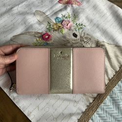 Kate Spade Pink/Gold Wallet