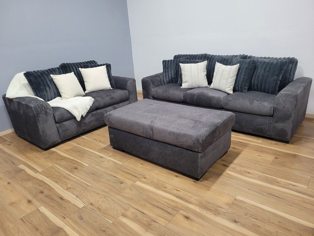 Sofa Set With Ottoman