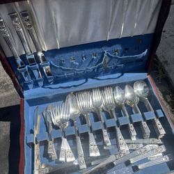 vintage silver-plated flatware (silverware)