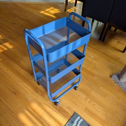 3 Tier Rolling Cart Target Brightroom Blue
