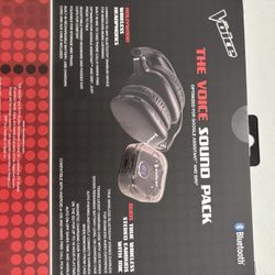 THE VOICE..WIRELESS BLUETOOTH HEADPHONE/EARBUD COMBO SET