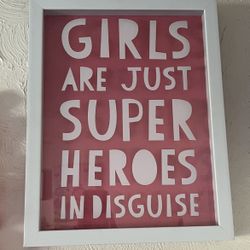 girls decor frame