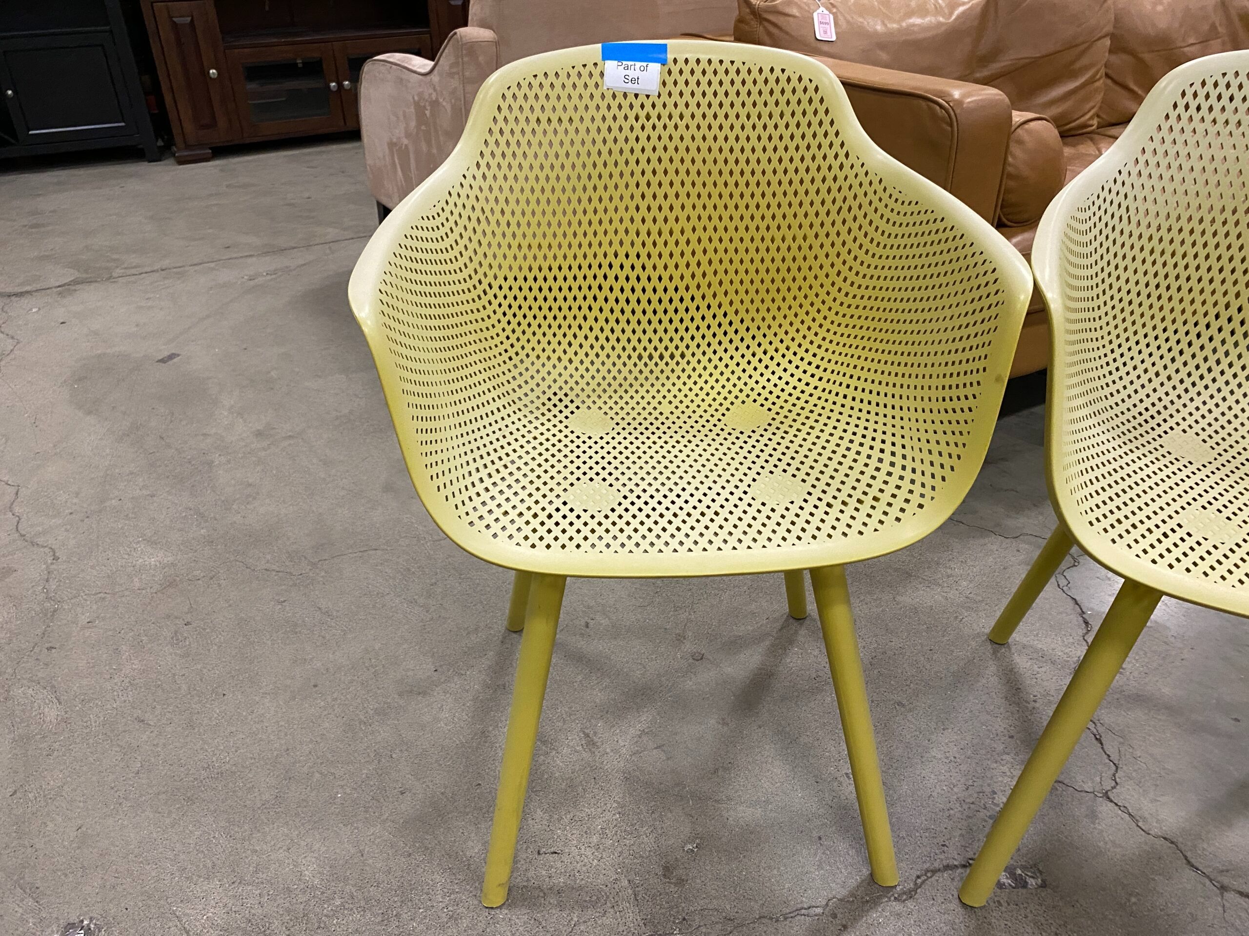 GDF STUDIO Set of 4 Barbados Outdoor Modern Chairs