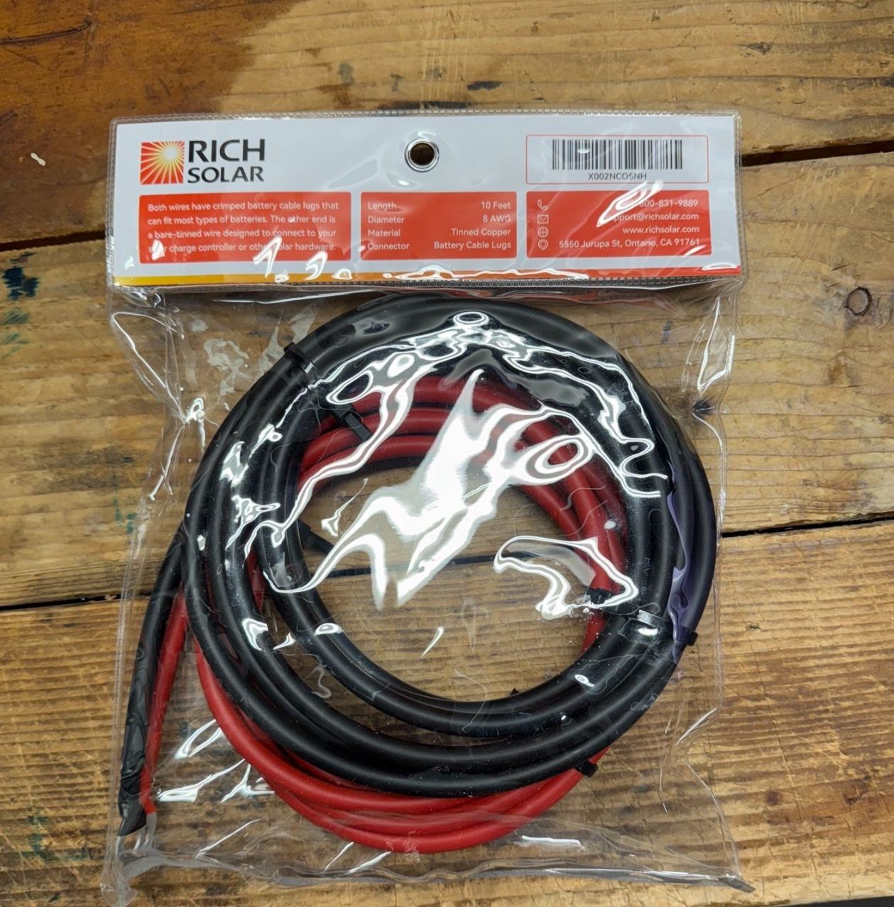 Rich Solar Charge Controller To Battery Cable