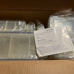 Lock And Lock Storage Containers 16 Piece Carrousel  From Qvc. Clear 