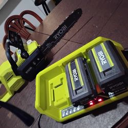 40 volt 14-in Ryobi Chainsaw 