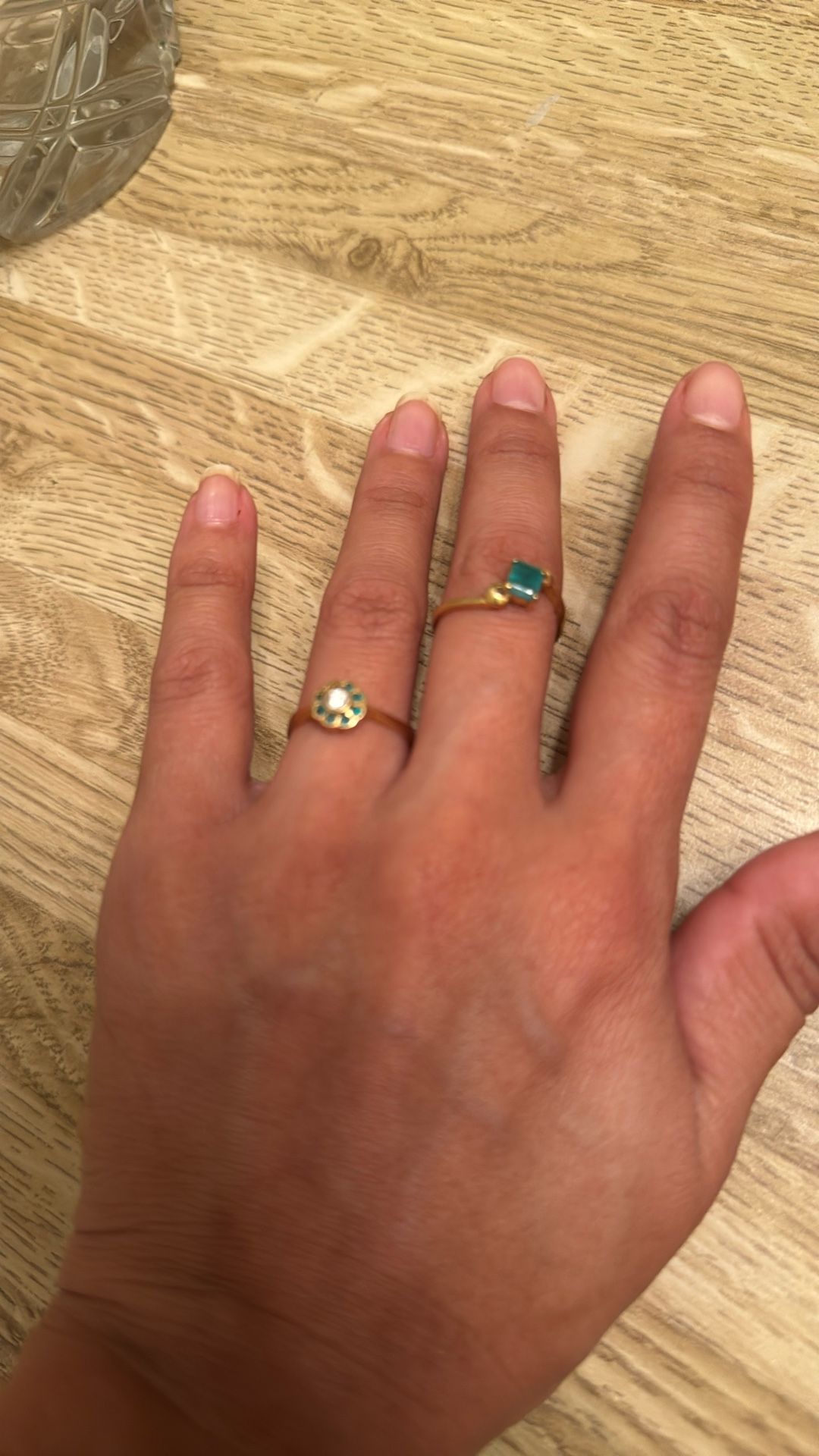 18k Gold And Esmerald