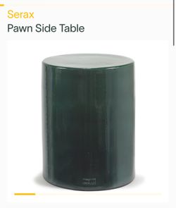 New Serax Pawn Side Table - Dark Green Side Table - Green Accent Table  - Green Stool