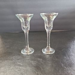 Set Of 2 Long Stem Cordial Glasses