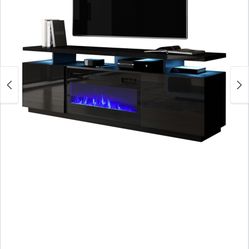 LED fireplace TV Stand 