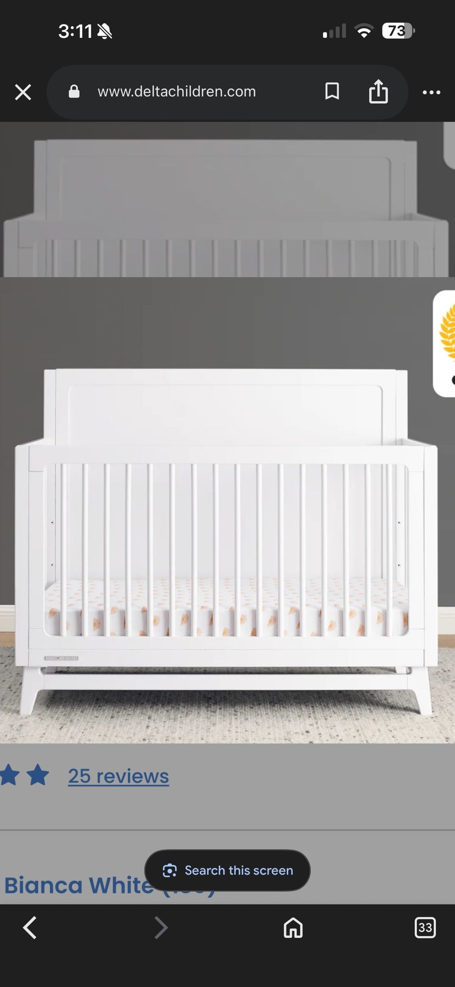Delta Children 6 In 1 Crib 