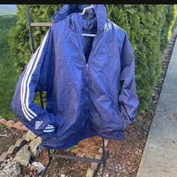 Men Adidas Jacket Perfect For Winter Outdoors Size Medium But To Me Looks Like Large Size 