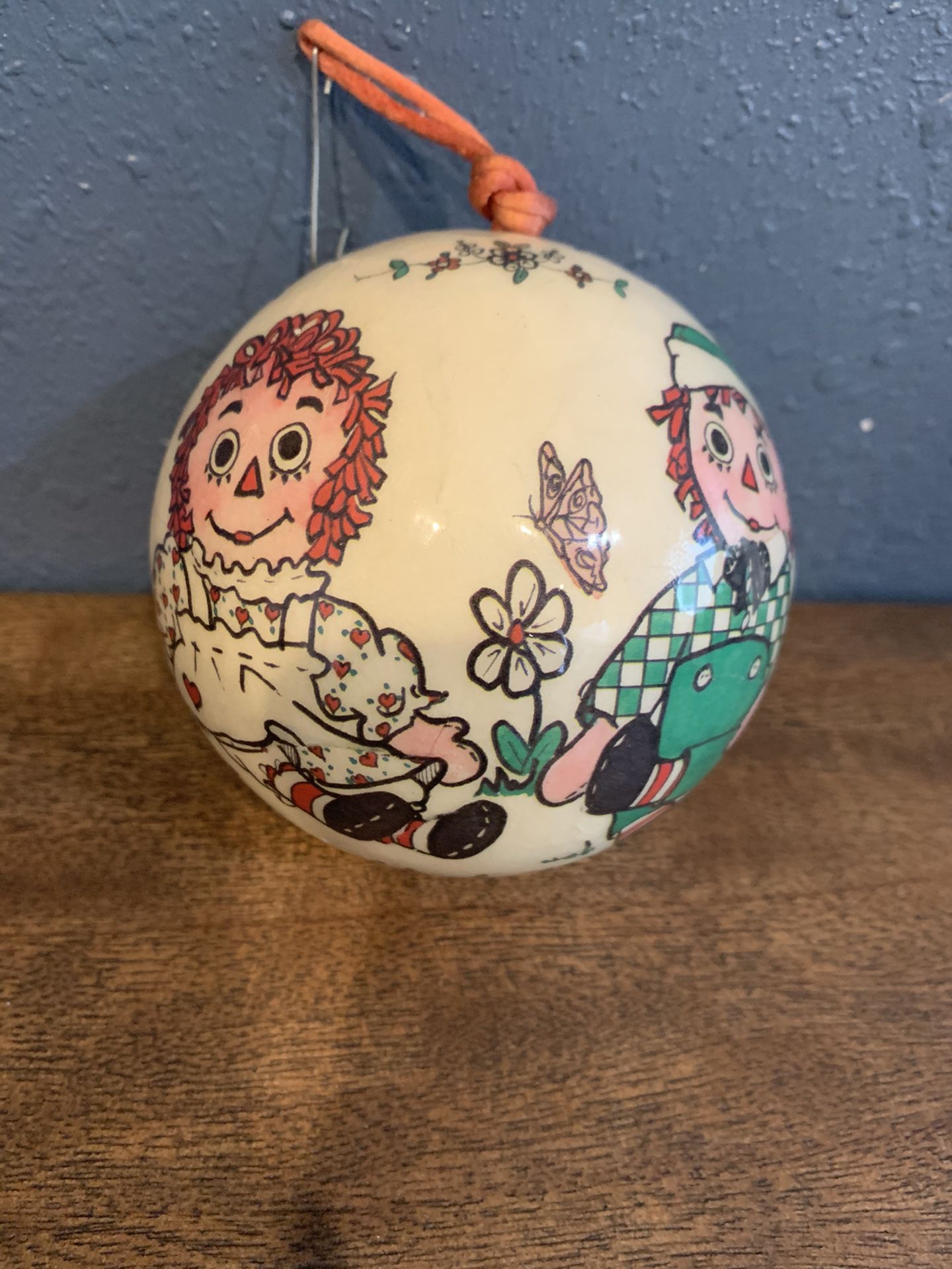 Raggedy Ann and Andy Christmas ornament