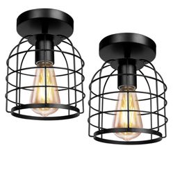 Set 2 Farmhouse Cage Lights *new*