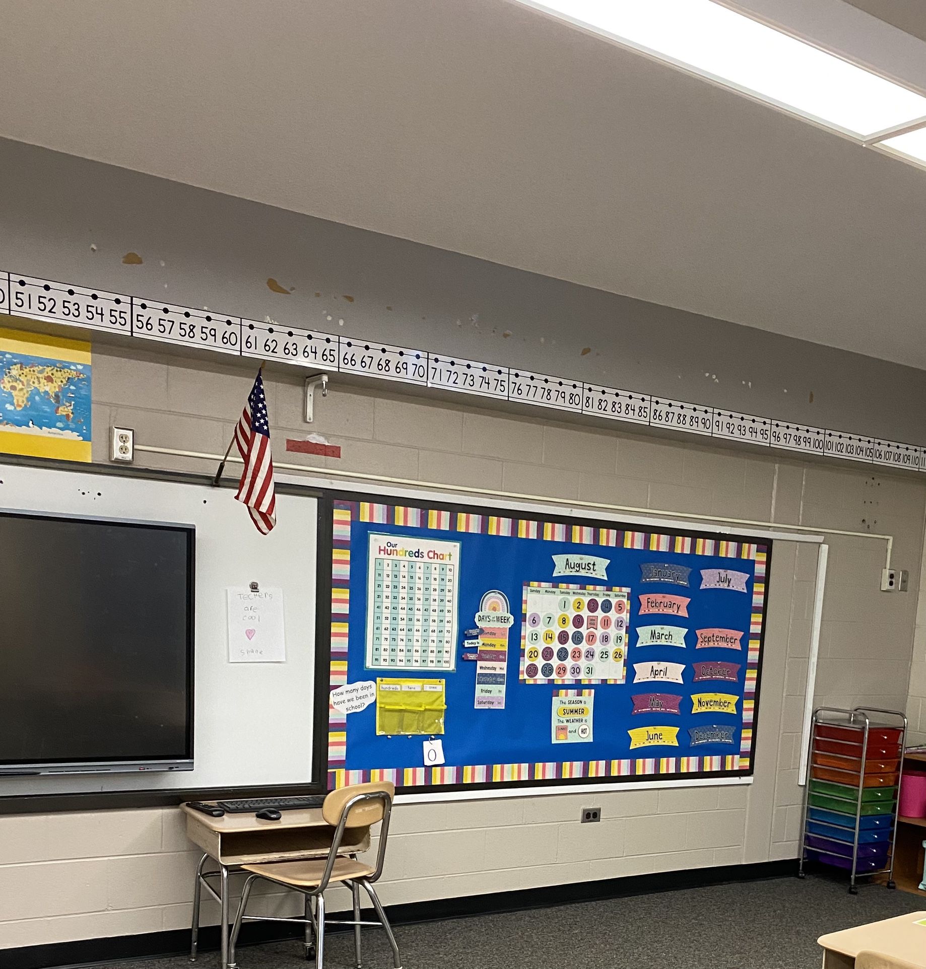 Classroom Decor Bundle With Calendar and Number Line