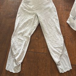 Lululemon striped white leggings 