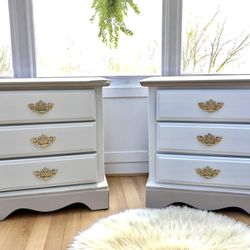 Beautifully refinished nightstand set