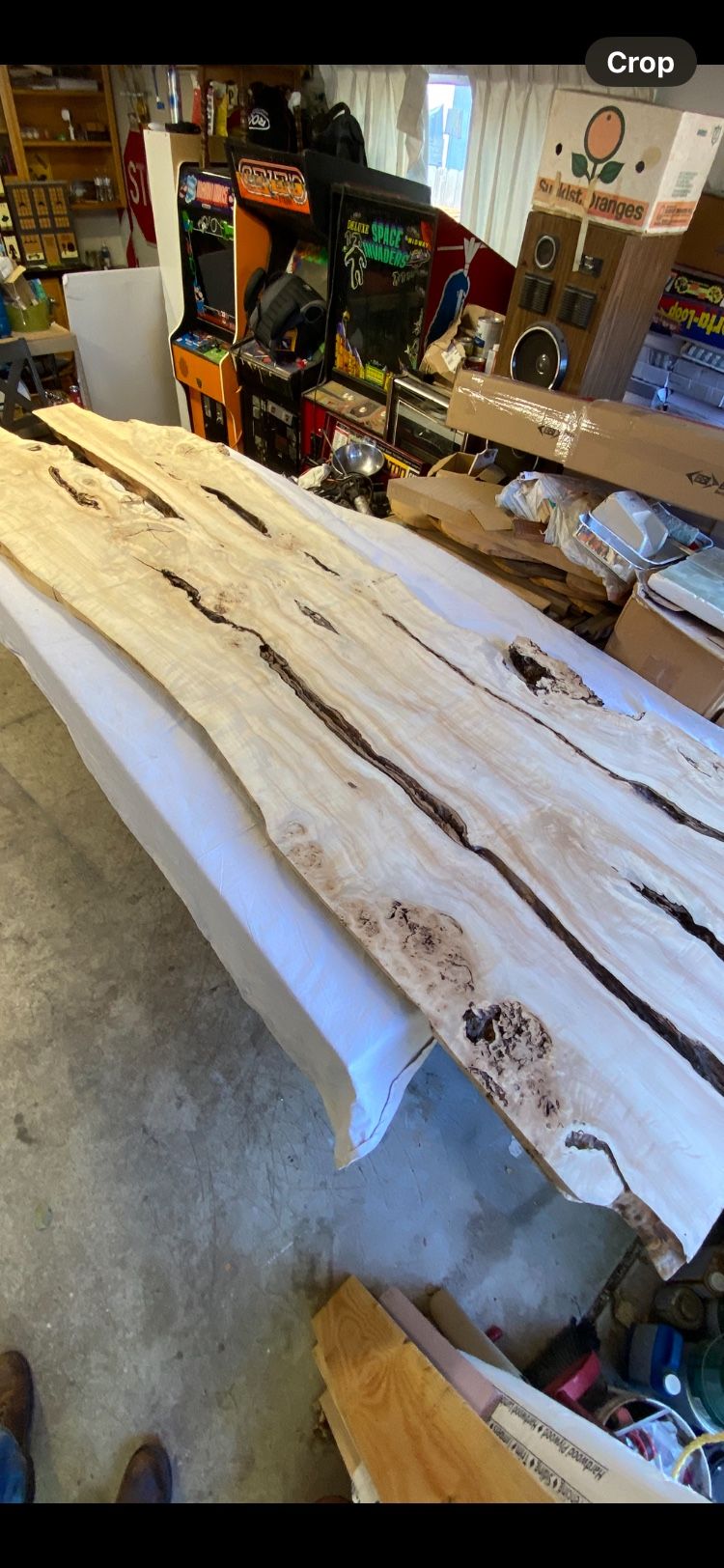 Live Edge Slab Ready For Finishing Process