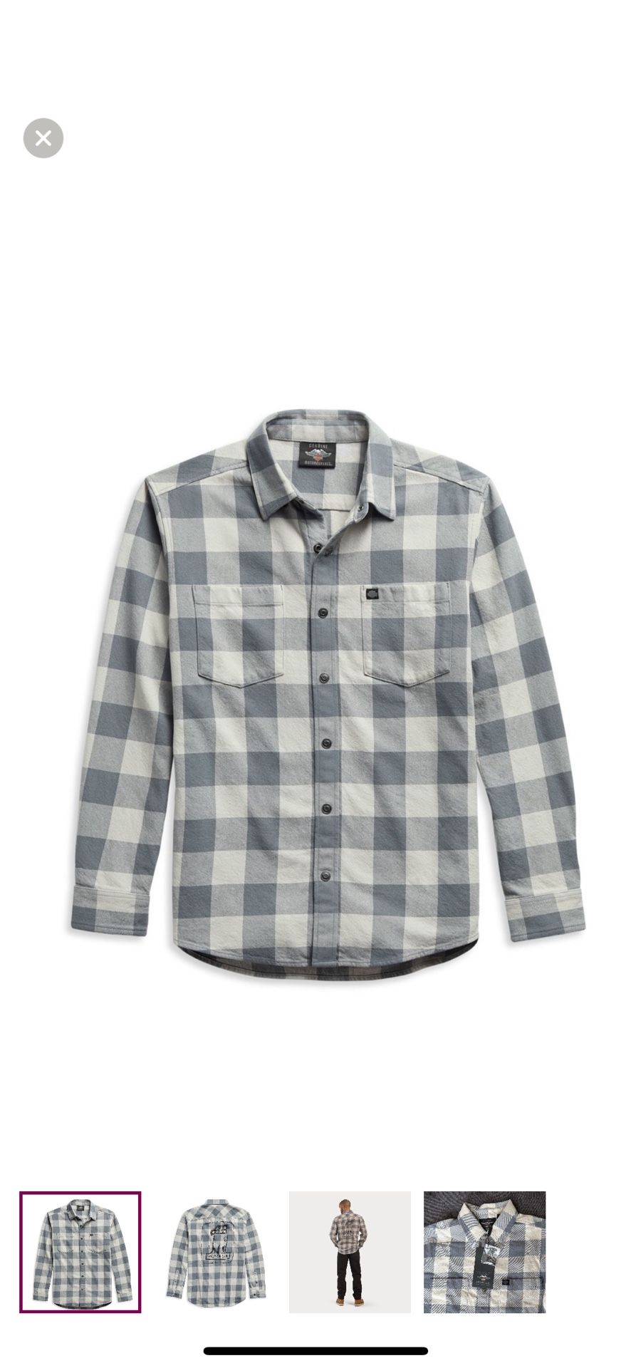 Harley-Davidson #1 Logo Plaid Shirt