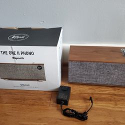 Klipsch The One II Phono Bluetooth Speaker Like New - Works With Turntable