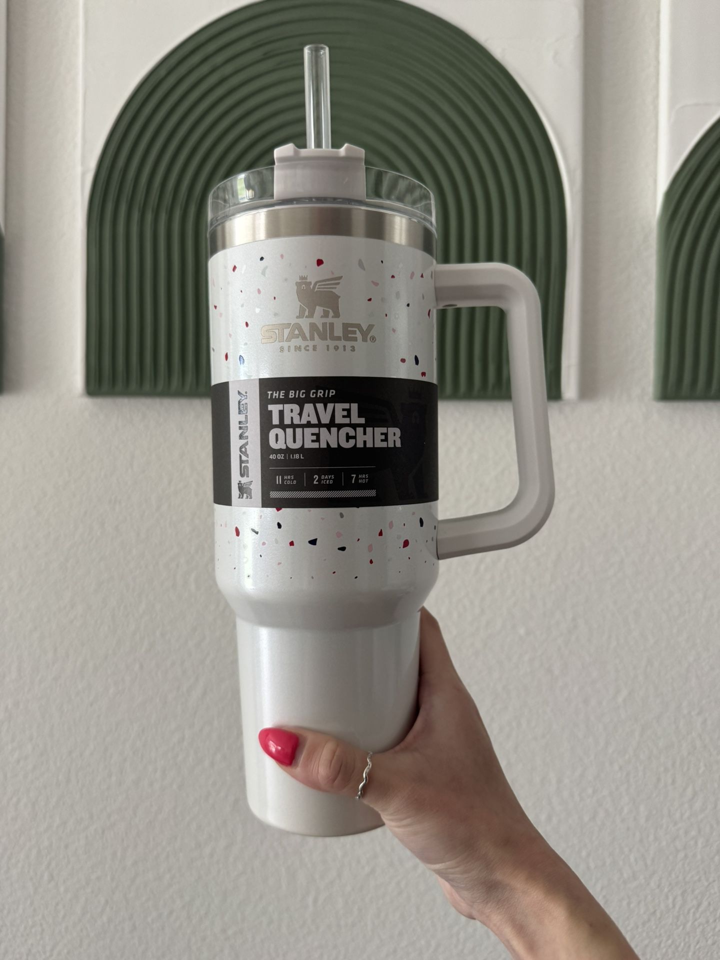 NEW WITH TAGS! STANLEY 40 oz terrazzo pearlescent tumbler/cup