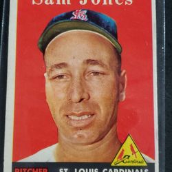 1958 Topps Sam Jones Baseball Card