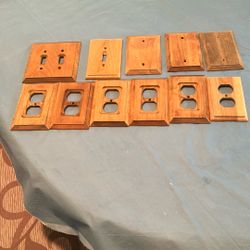 Wall Outlet Covers Wood 11 Total New