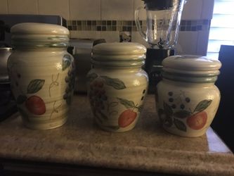 Juego de contenedores de porcelana