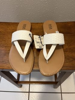 White Sandals , Size 8