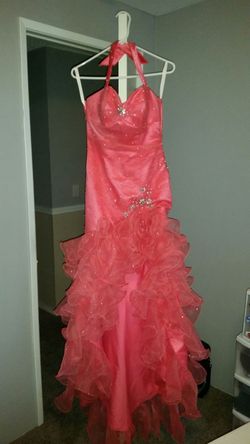 Homecoming/Prom formal coral/salmon dress
