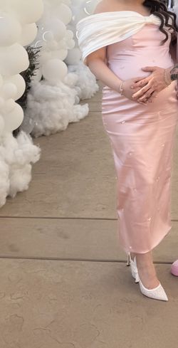 Baby Pink Baby Shower Dress