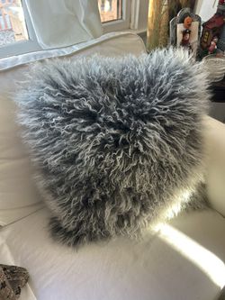 Mon Château Mongolian Fur Pillow