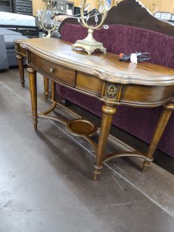 Traditional console table