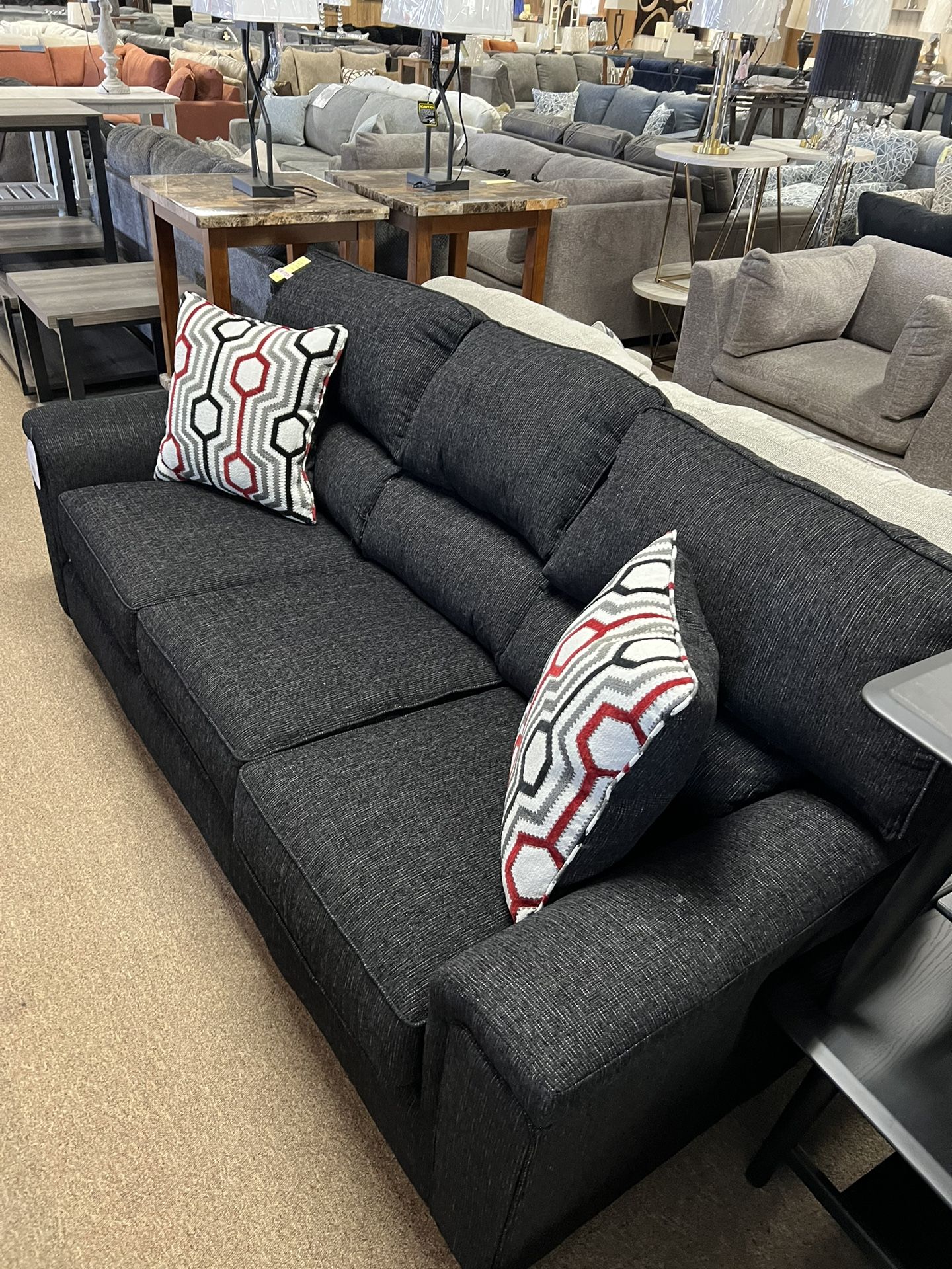 Stylish Cozy Black Couch!