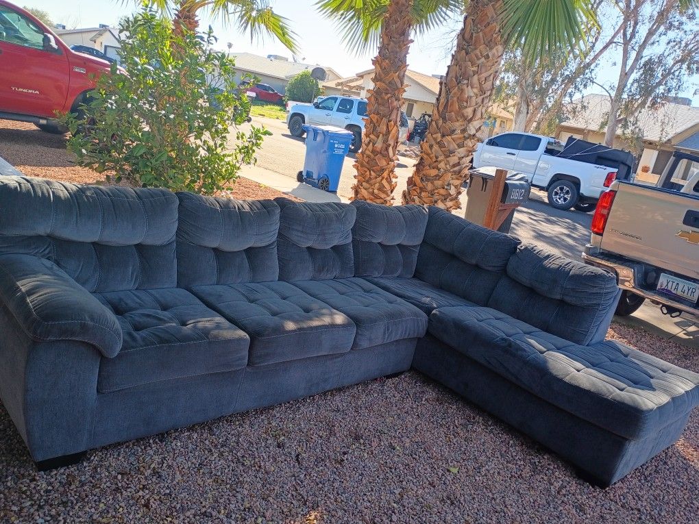 Dark Gray Sectional $500.