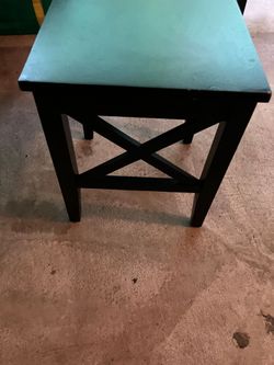 Wood end table