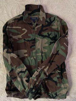 polo camo zip up jacket