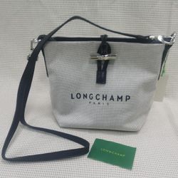 Longchamp Essential Toile Bucket Bag