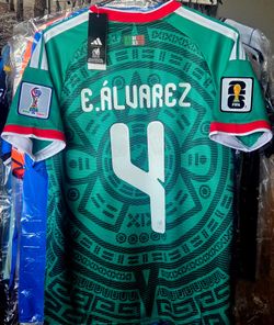 Adidas Mexico E. Álvarez #4 Soccer Jersey