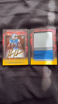 Hendon Hooker Origins Rookie Booklet Patch Auto