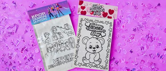 K-pop Demon Hunters Coloring Sticker Sheets For Party Favors 