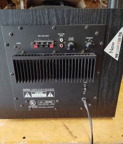 Optimus 10" Powered Subwoofer (120W) - Great Bass for Home Theater / Garage